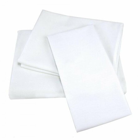 KD BUFE T-180 Elite Cotton Blend Flat Sheet, White - Full Size - Small, 6PK KD3192185